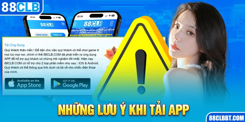 Những lưu ý khi tải app